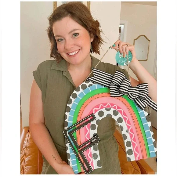 Mondo Llama 15x15 Paint Your Own Natural Wood Rainbow Wall Decor NWT - Picture 6 of 6